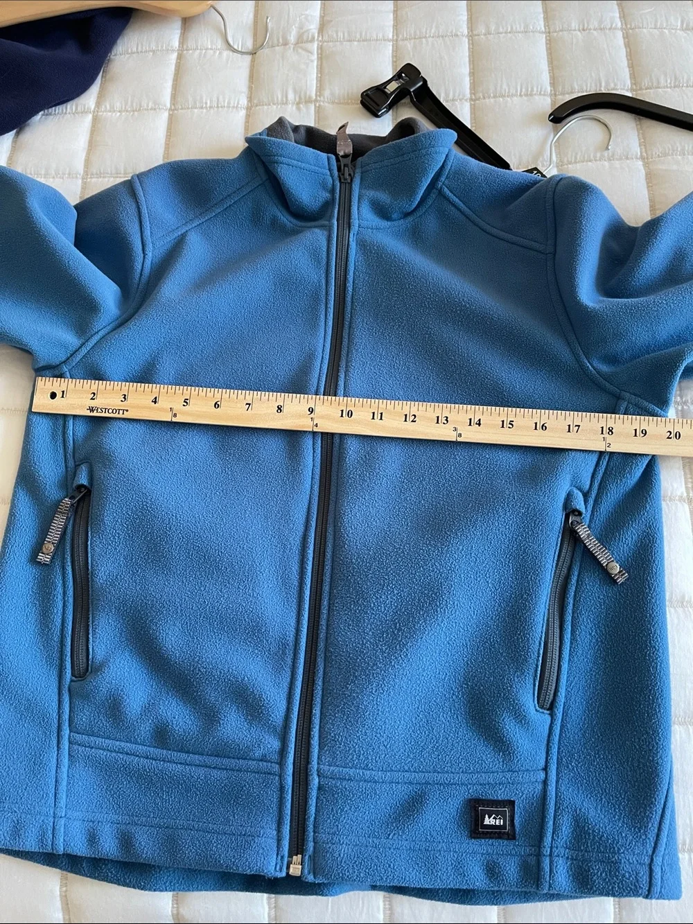 REI Kids Light Blue Full-Zip Fleece Jacket
